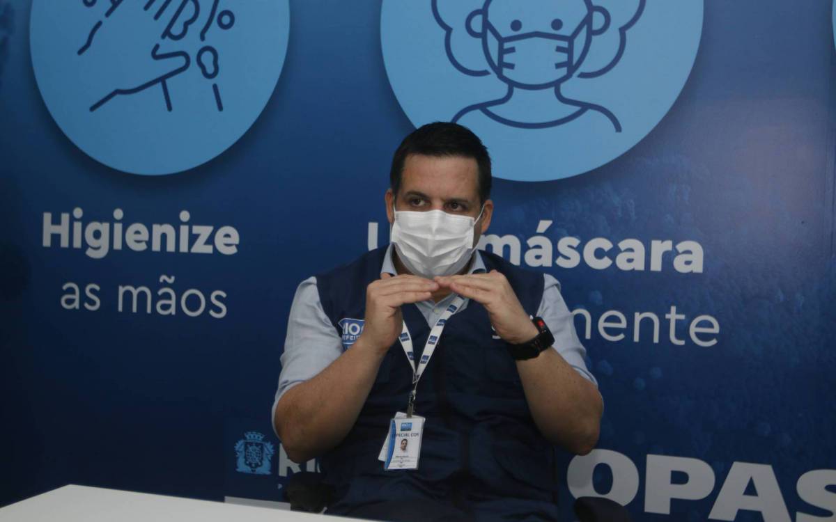 Geral - Entrevista com o superintendente da secretaria municipal de saude, Marcio Garcia, no Centro de Opera&ccedil;oes Rio (COR), na Cidade Nova, centro do Rio. - Reginaldo Pimenta / Agencia O Dia