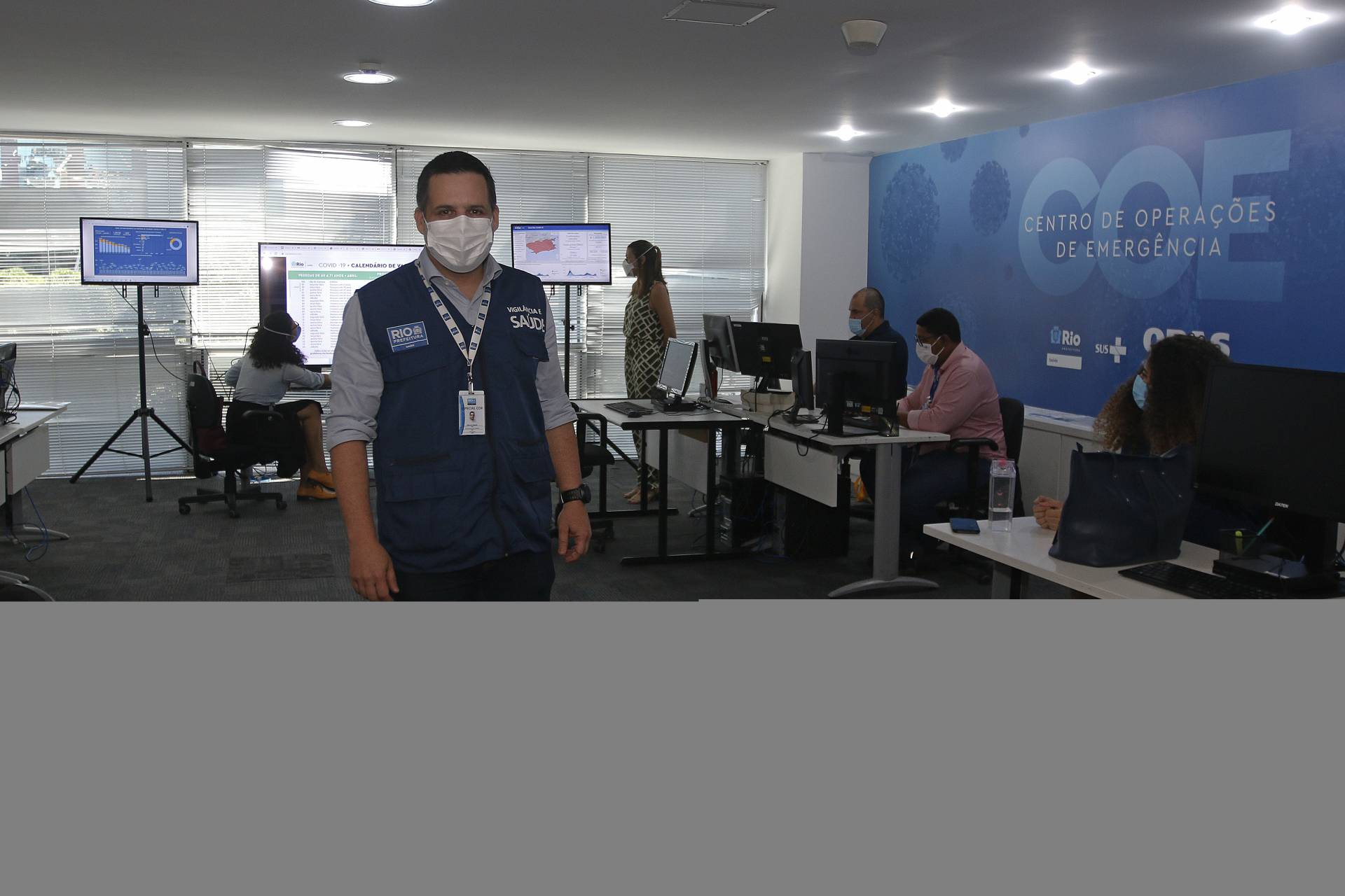 Geral - Entrevista com o superintendente da secretaria municipal de saude, Marcio Garcia, no Centro de Opera&ccedil;oes Rio (COR), na Cidade Nova, centro do Rio.