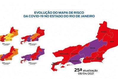 Capital do Rio tem risco muito alto de infecção, aponta Mapa de Risco da Covid-19