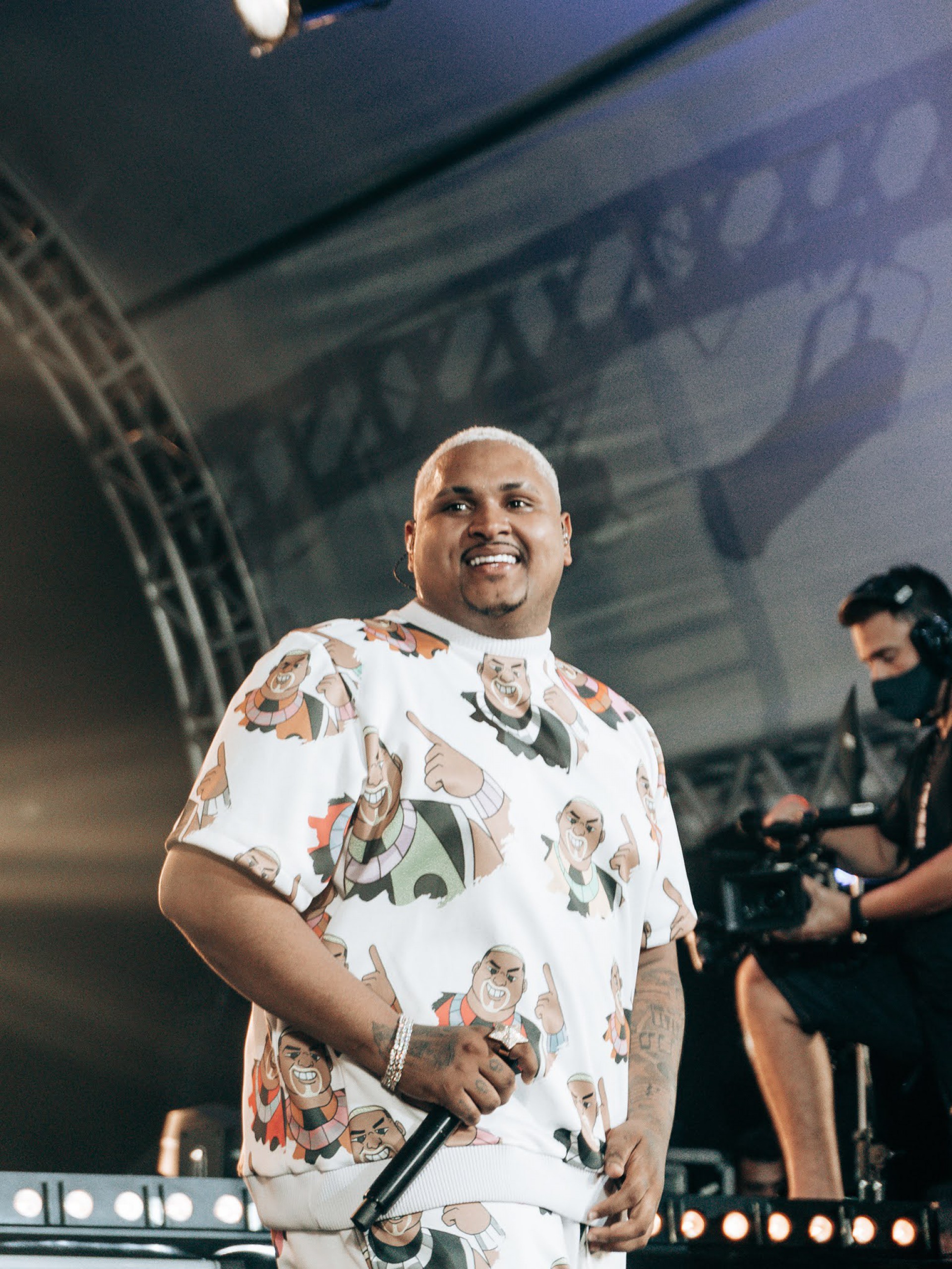 Kevin O Chris na gravação do DVD 