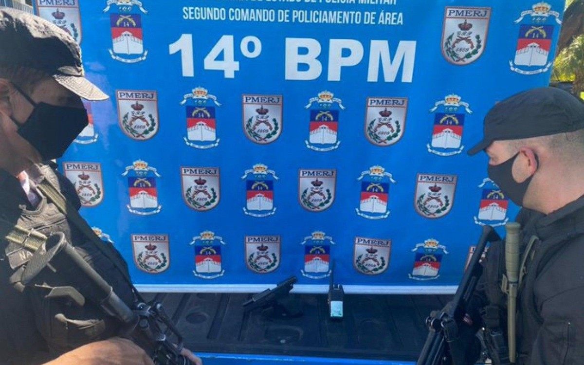 Material apreendido pelo 14&ordm; BPM 