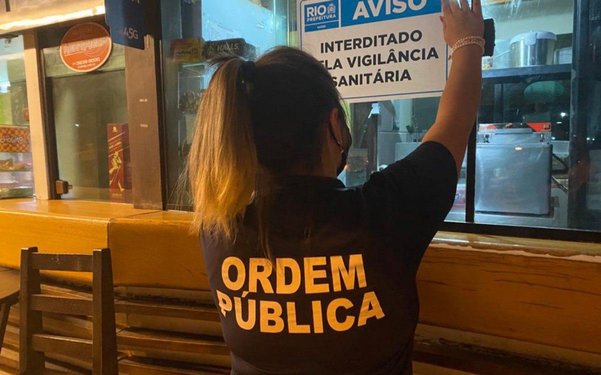 Agentes fecharam 24 estabelecimentos - Divulgação/Prefeitura do Rio
