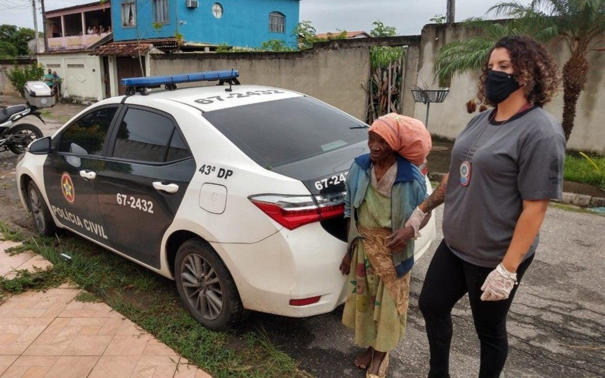 Maria das Graças foi resgatada pela Polícia Civil - Divulgação