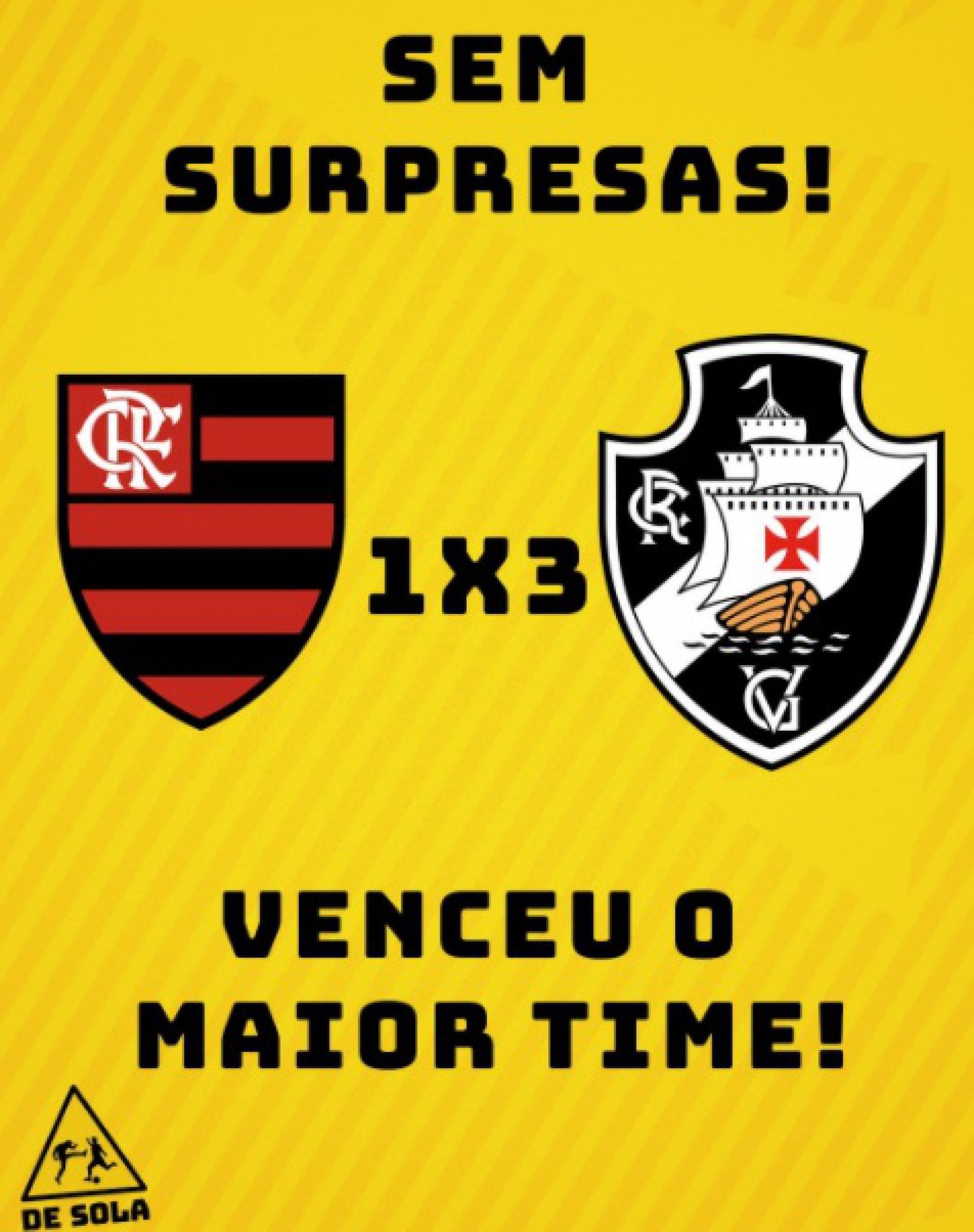 Memes: Flamengo foi derrotado pelo Vasco - Reprodução