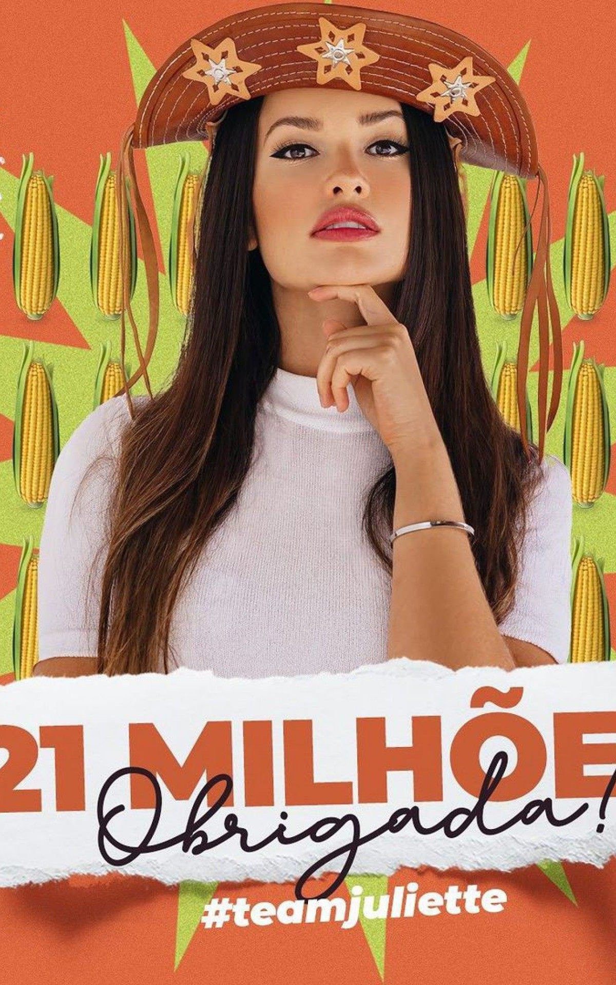 Juliette alcan&ccedil;ou a marca de 21 milh&otilde;es de seguidores no Instagram