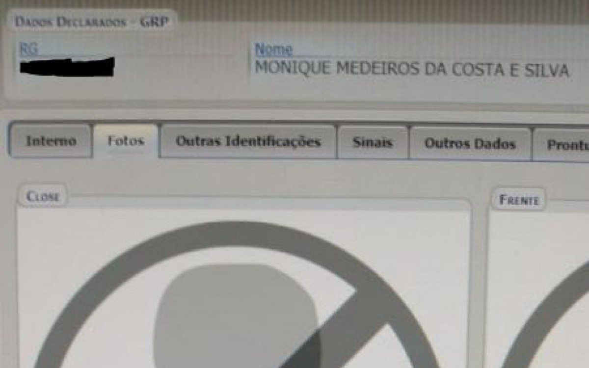 Monique Medeiros sem imagem no sistema