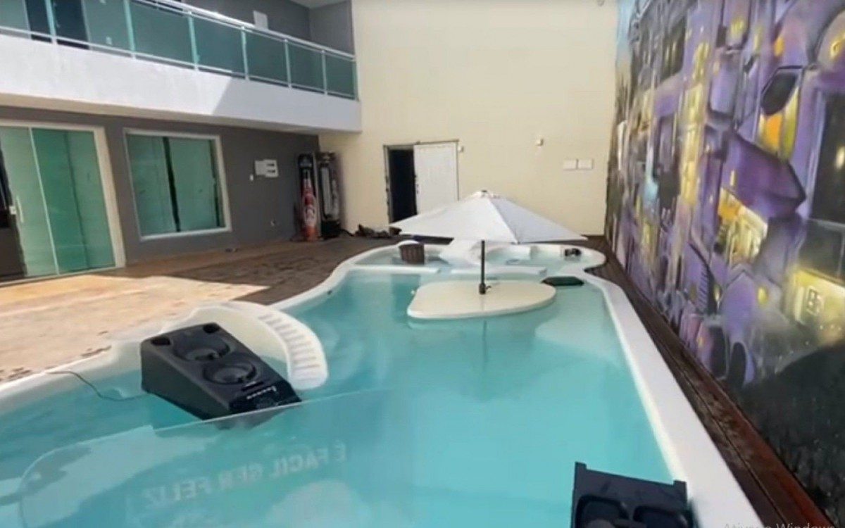 Mansão usada pelo traficante Álvaro Malaquias Santa Rosa, conhecido como Peixão, de 34 anos.