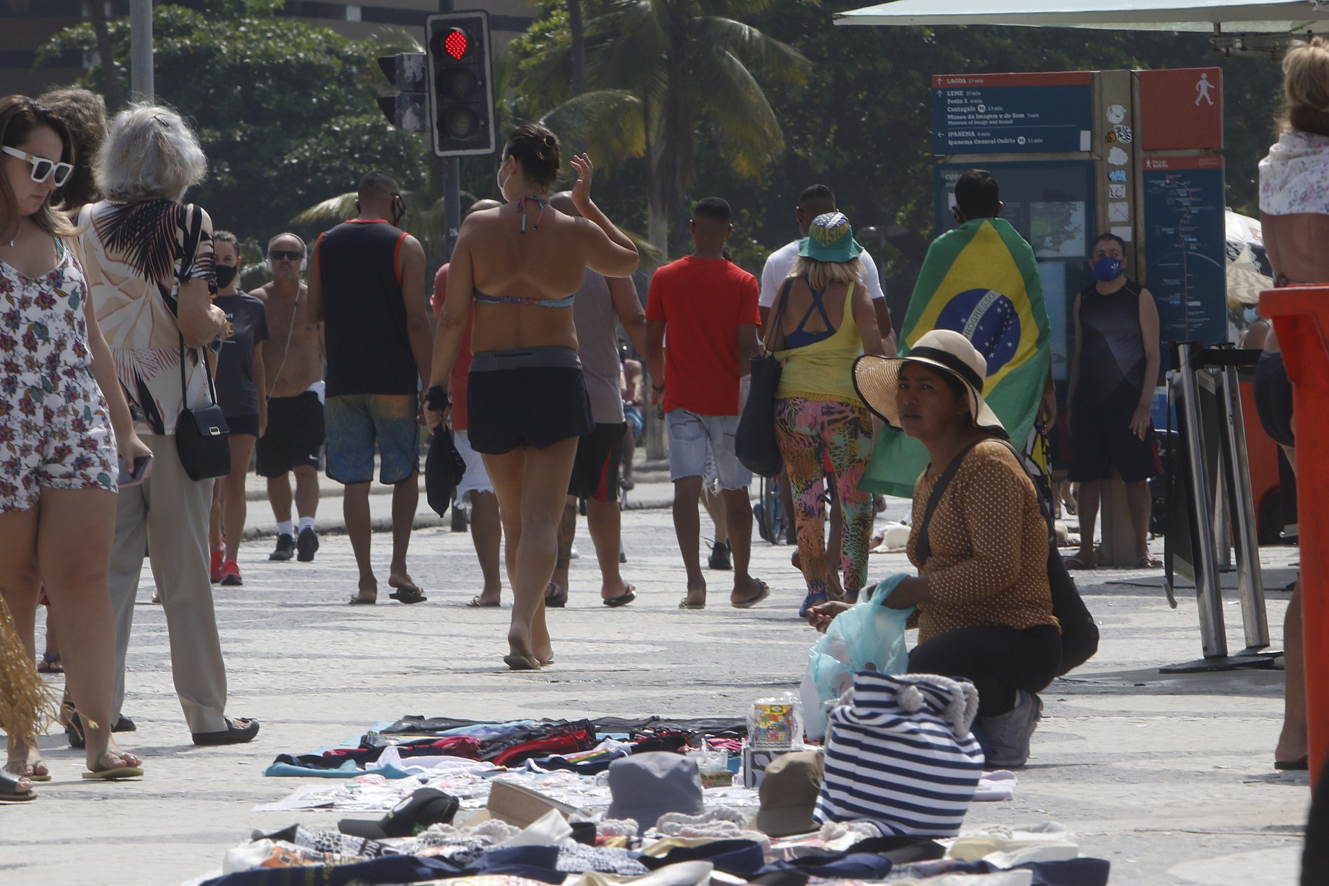 Praia de Copacabana, Zona Sul do Rio - Reginaldo Pimenta / Agencia O Dia