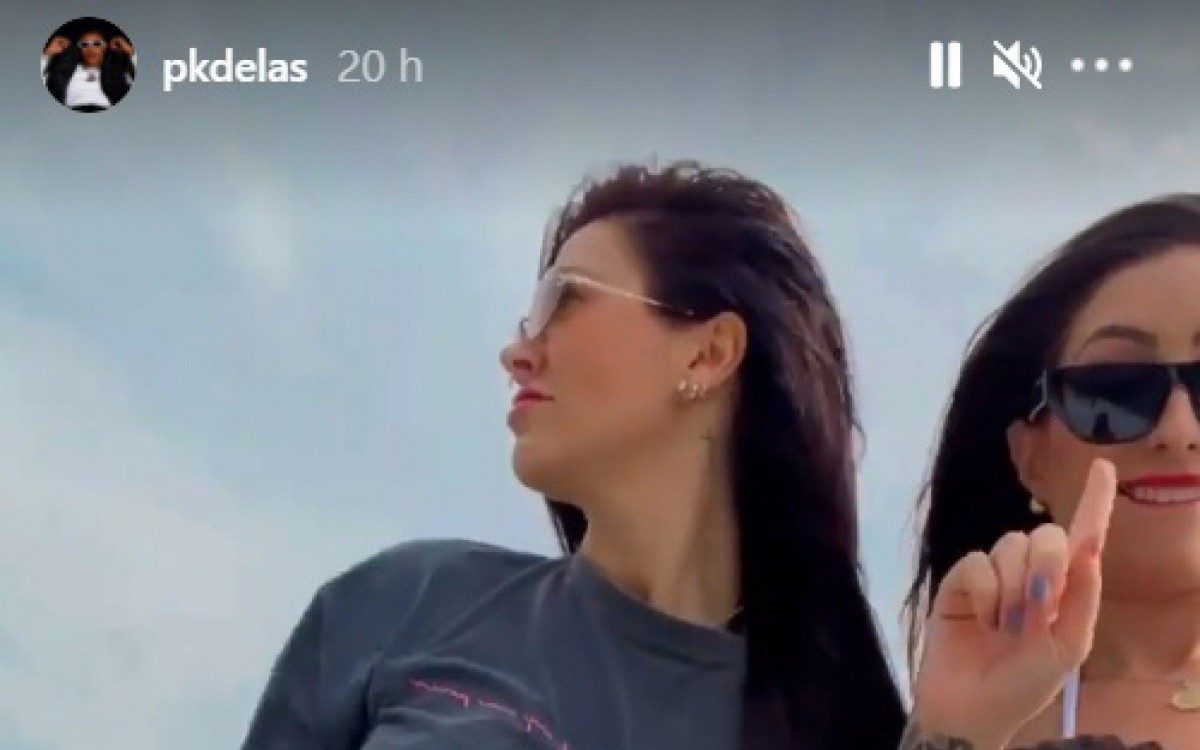 PK Delas promove aglomera&ccedil;&atilde;o e debocha de cr&iacute;ticas: 'Cancelado &eacute; o caralh*'