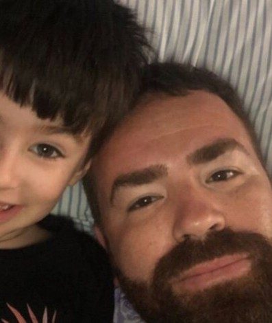 Leniel Borel e o filho Henry - Arquivo pessoal