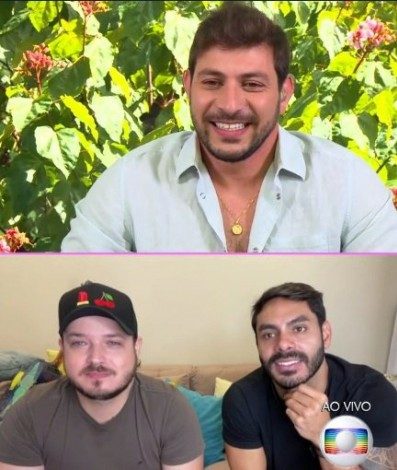 Caio conversa com Israel e Rodolffo no 'Mais Você' - Reprodução