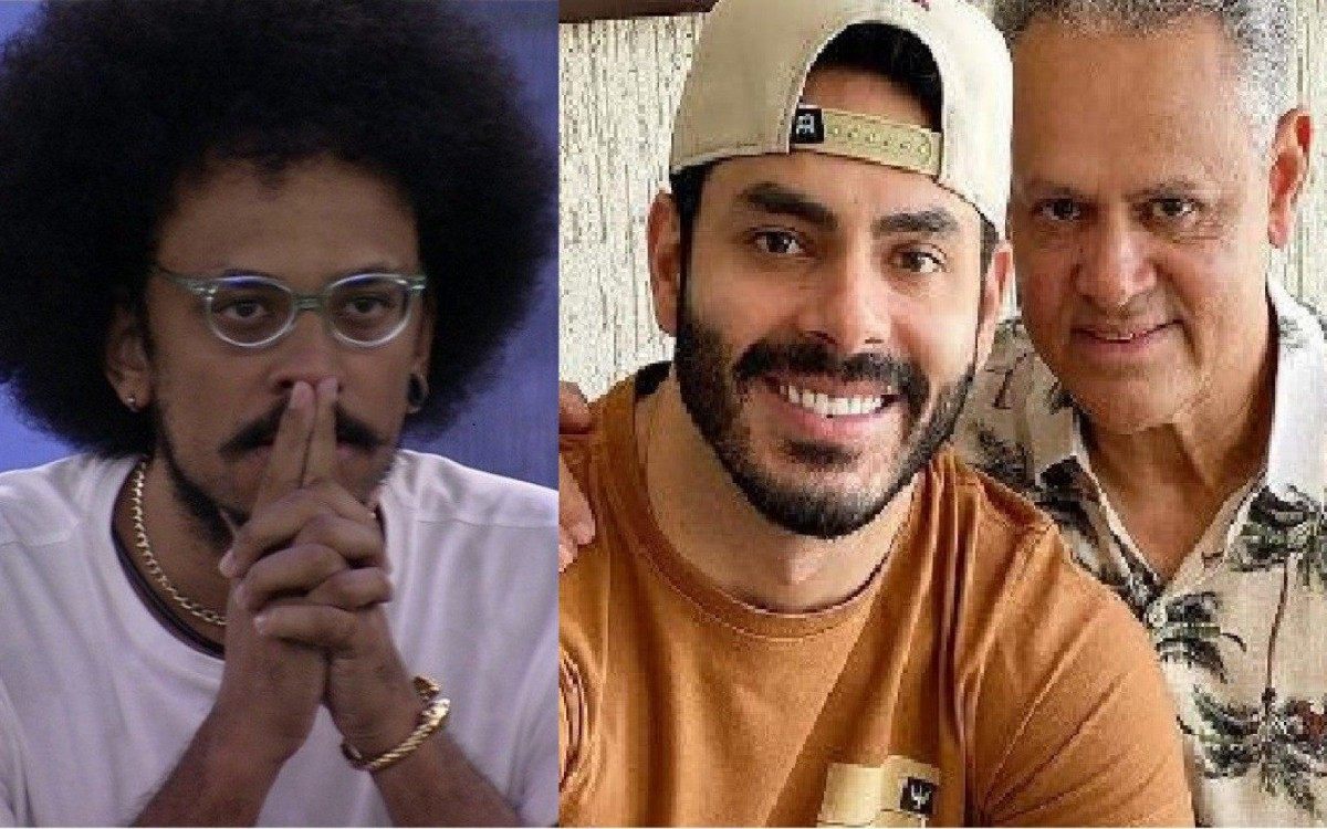Jo&atilde;o, do 'BBB 21', Rodolffo e o pai Juarez
