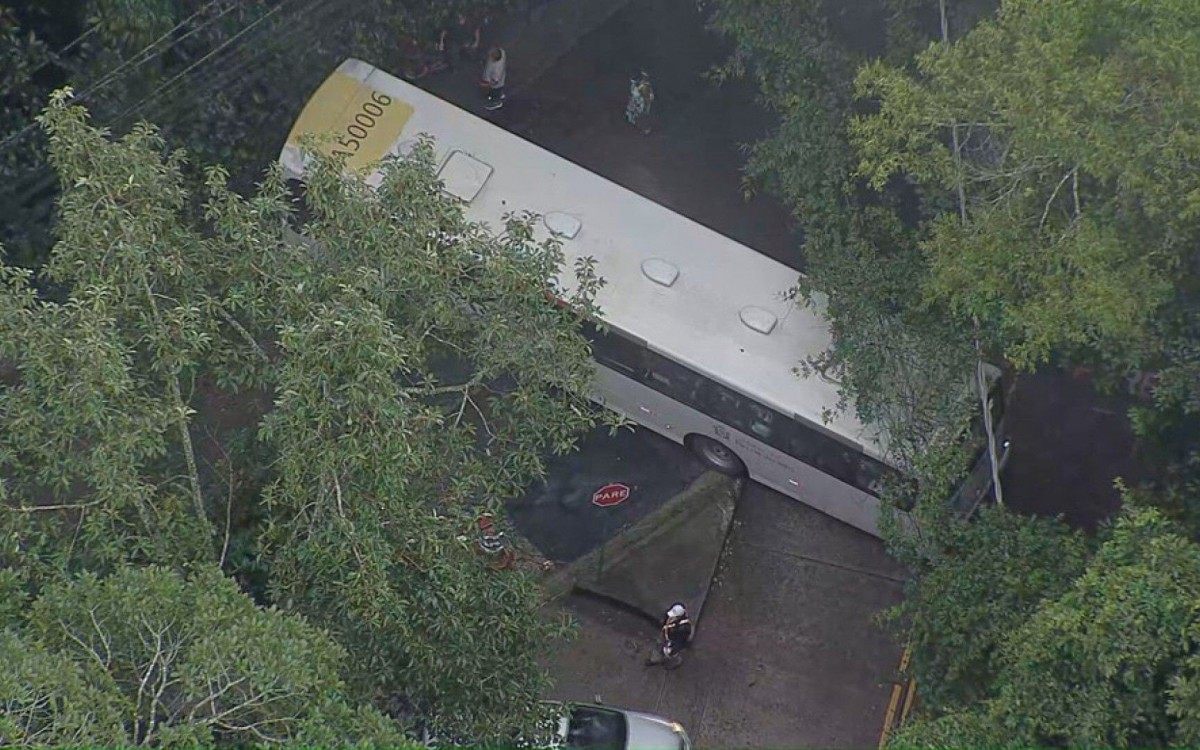 &Ocirc;nibus tenta manobra na Estrada de Furnas