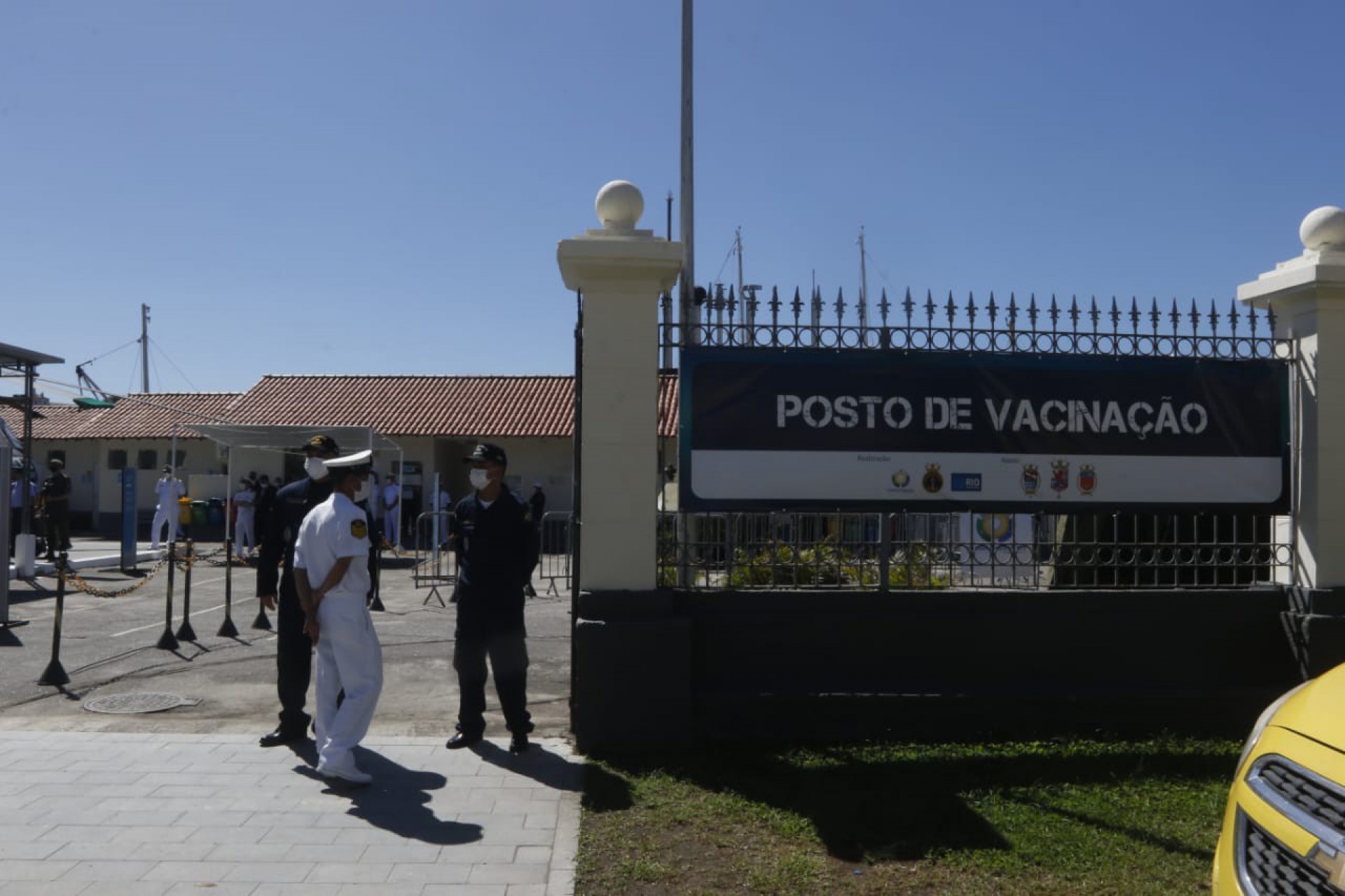 Prefeitura do Rio inaugura posto de vacinação contra a covid-19, no Museu da Marinha, na Praça XV, no Centro do Rio - Reginaldo Pimenta / Agência O Dia