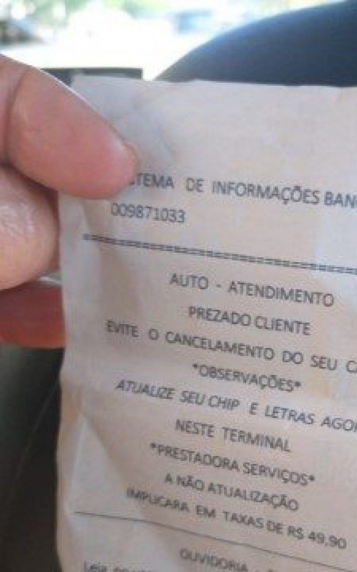 O golpista se fez passar por funcion&aacute;rio e entregou uma senha &agrave; v&iacute;tima 