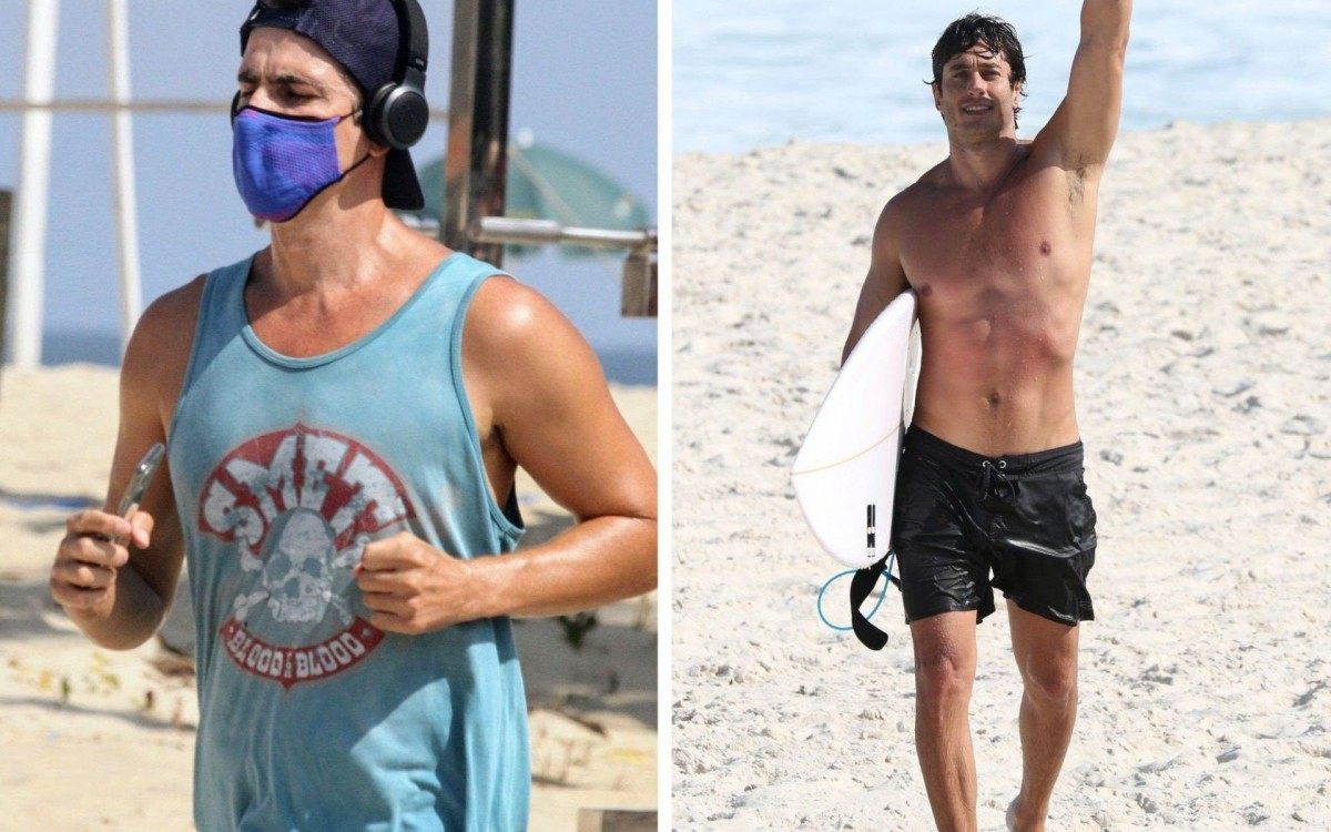 Famosos se exercitam no Rio