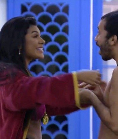 Gilberto e Pocah - Reprodução/Globo/BBB