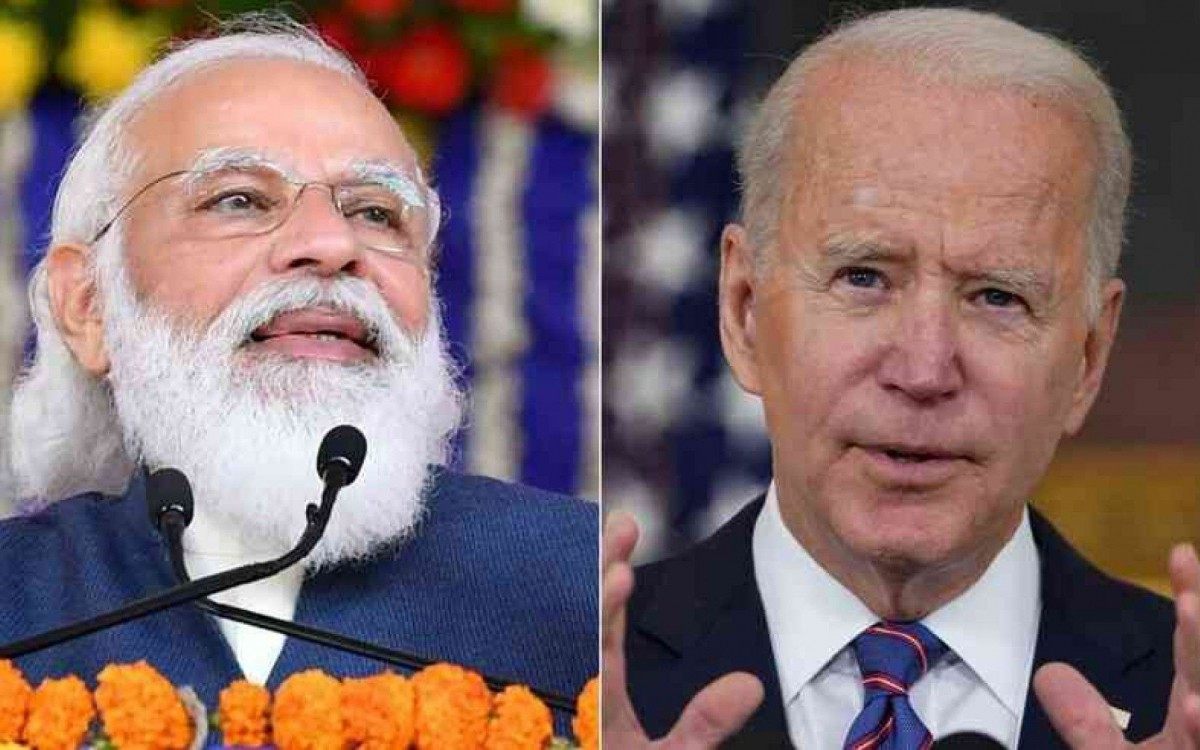 Primeiro-ministro indiano, Narendra Modi agradeceu ajuda dos Estados Unidos de Joe Biden
