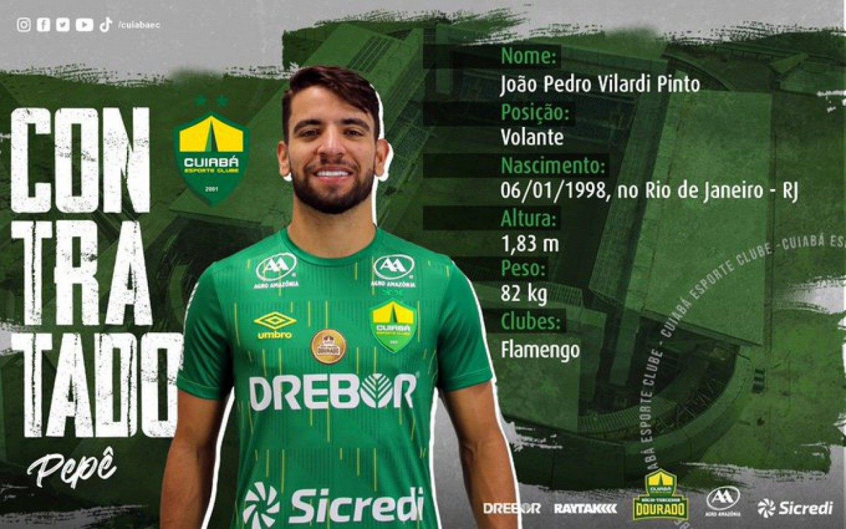 Cuiab&aacute; anuncia contrata&ccedil;&atilde;o de Pep&ecirc;, ex-Flamengo