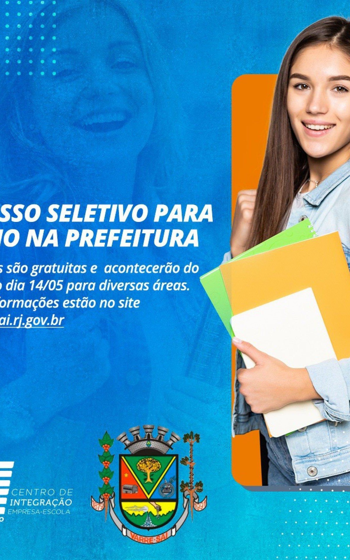 Varre-Sai: vagas abertas para cadastro de reserva do Programa de Est&aacute;gios.