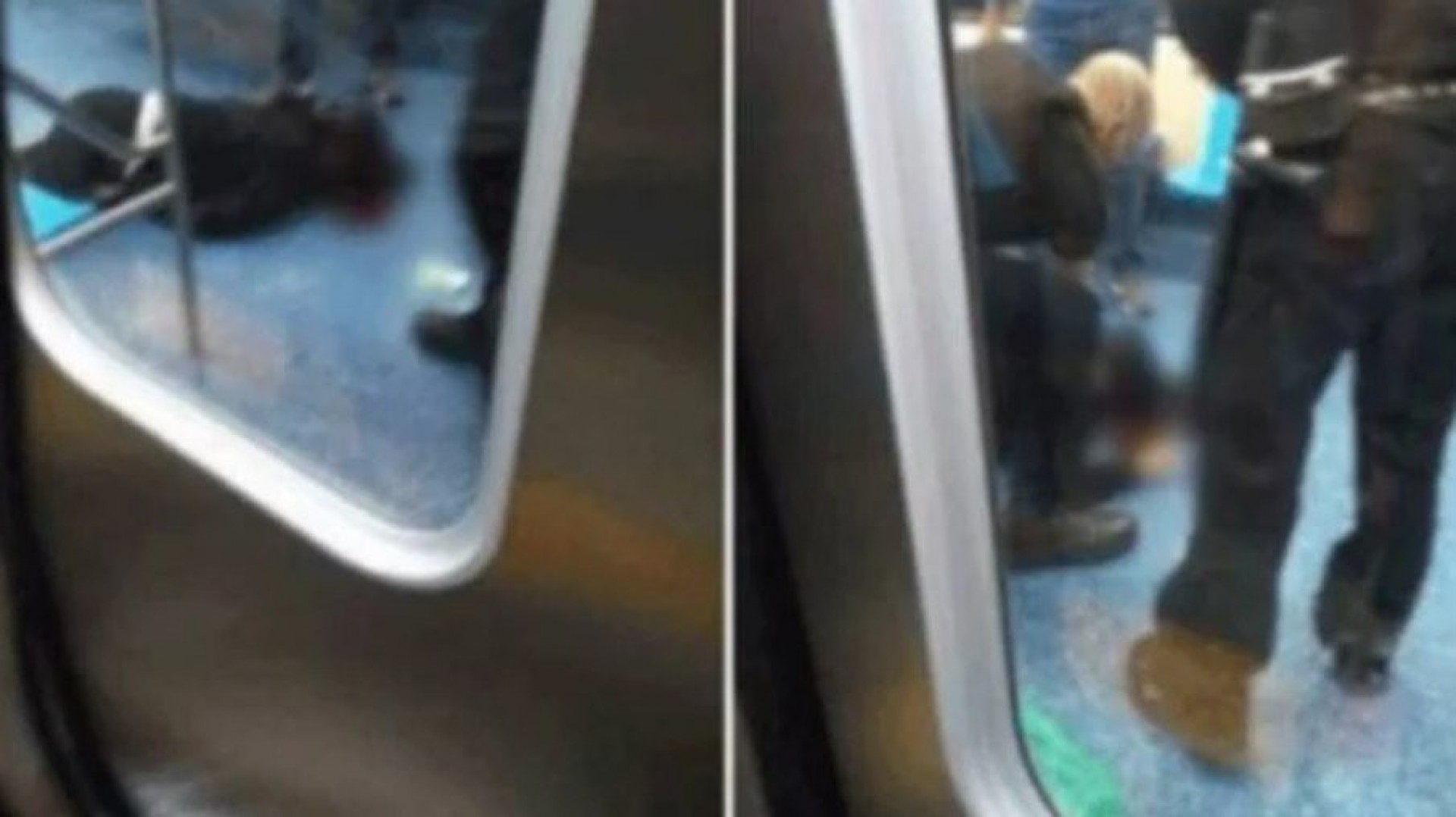 As imagens da mulher ca&iacute;da no ch&atilde;o ap&oacute;s o ataque circulam pelas redes sociais