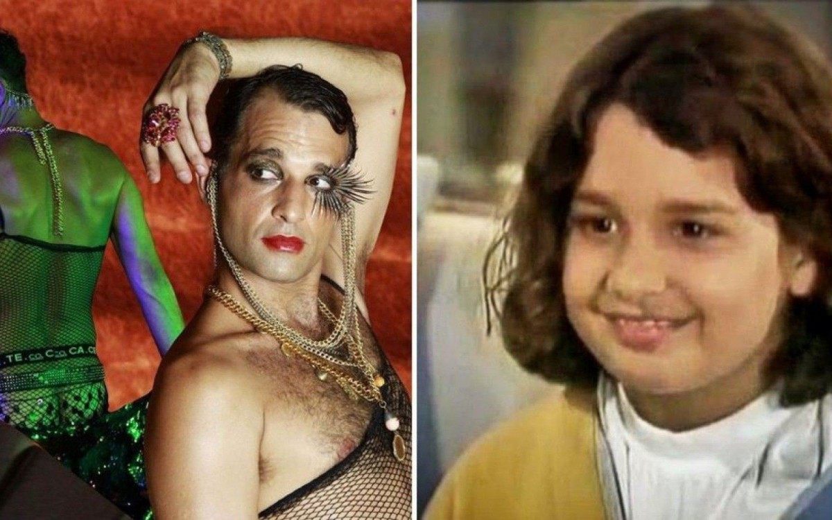 Daniel &Aacute;vila em foto atual e, ao lado, quando atuou em &rsquo;A Viagem&rsquo;