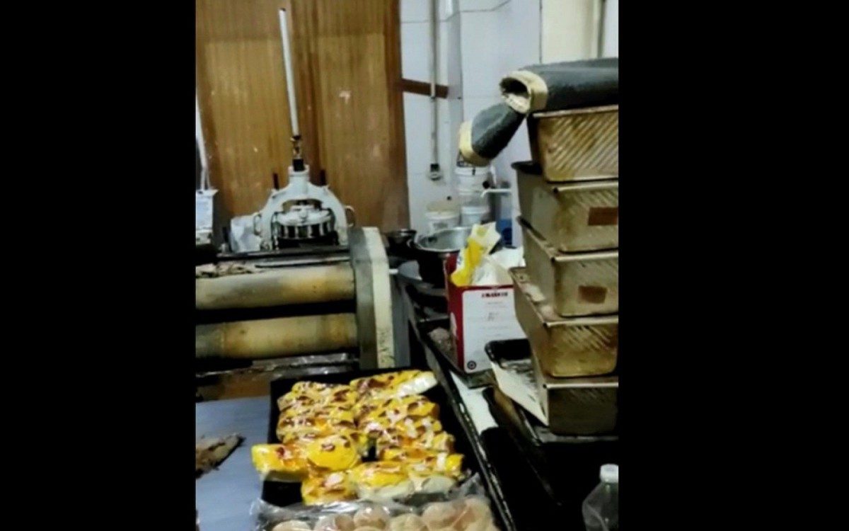 Local também tinha vários alimentos mal-acondicionados