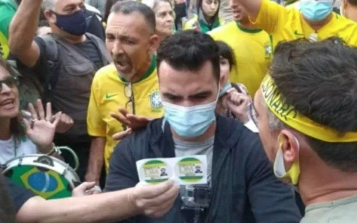 Arthur do Val recebeu vaias e xingamentos durante manifestação
 - Reprodução/Instagram 