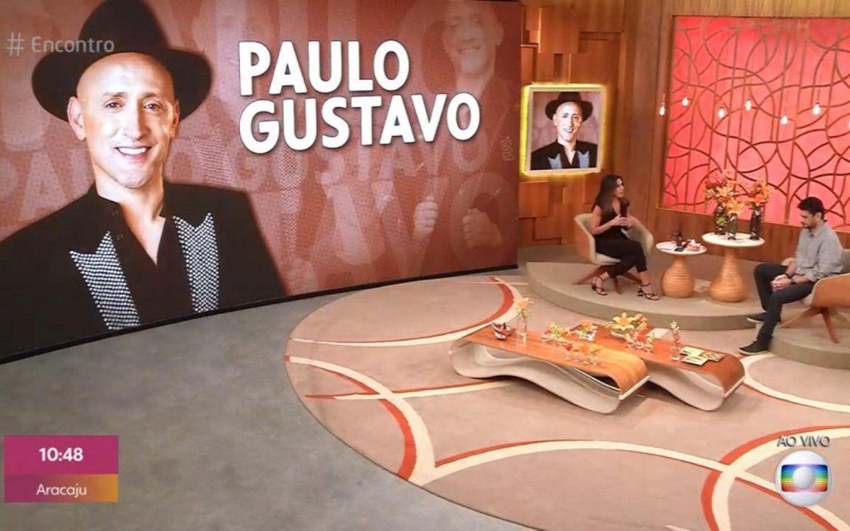 F&aacute;tima Bernandes homenageia Paulo Gustavo no Encontro