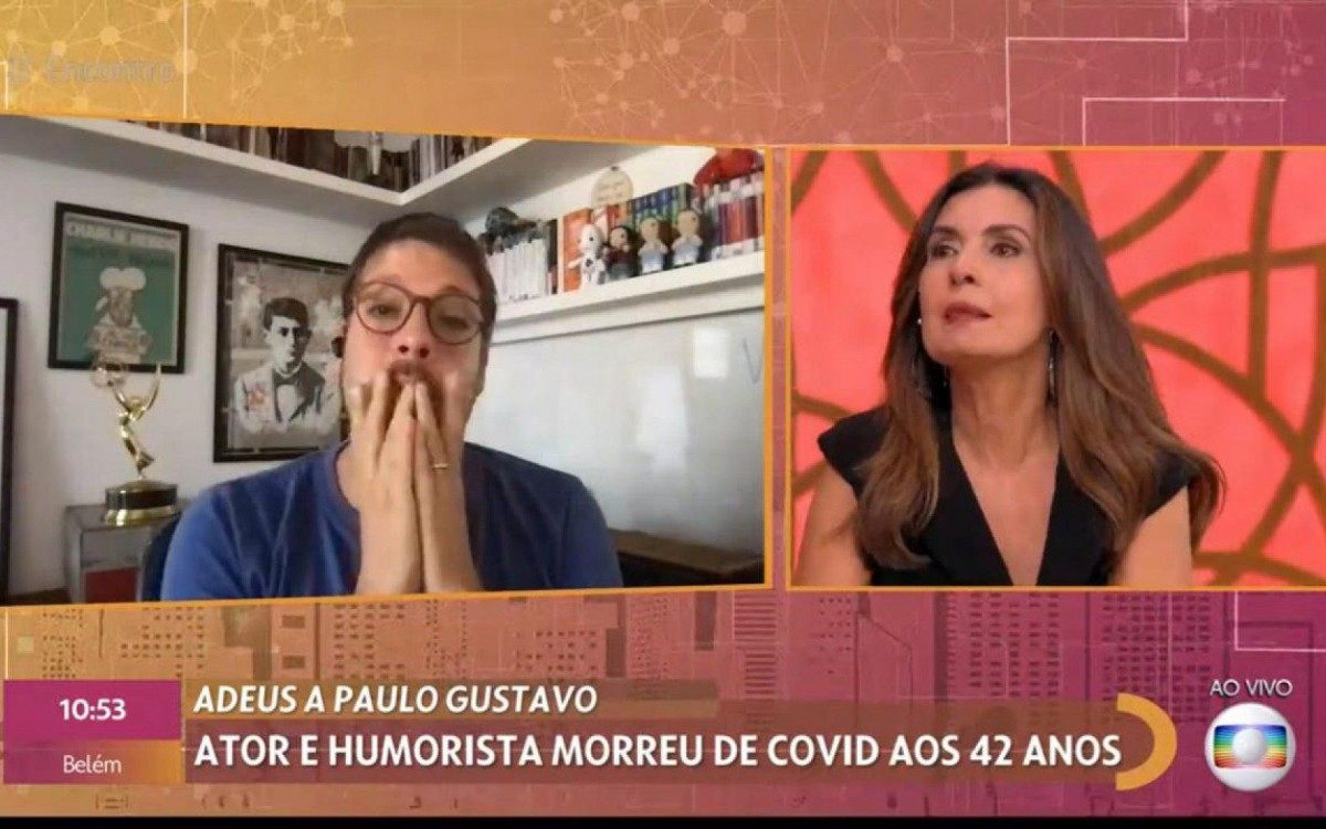 Fabio Porchat e F&aacute;tima Bernandes homenageiam Paulo Gustavo no &rsquo;Encontro&rsquo;