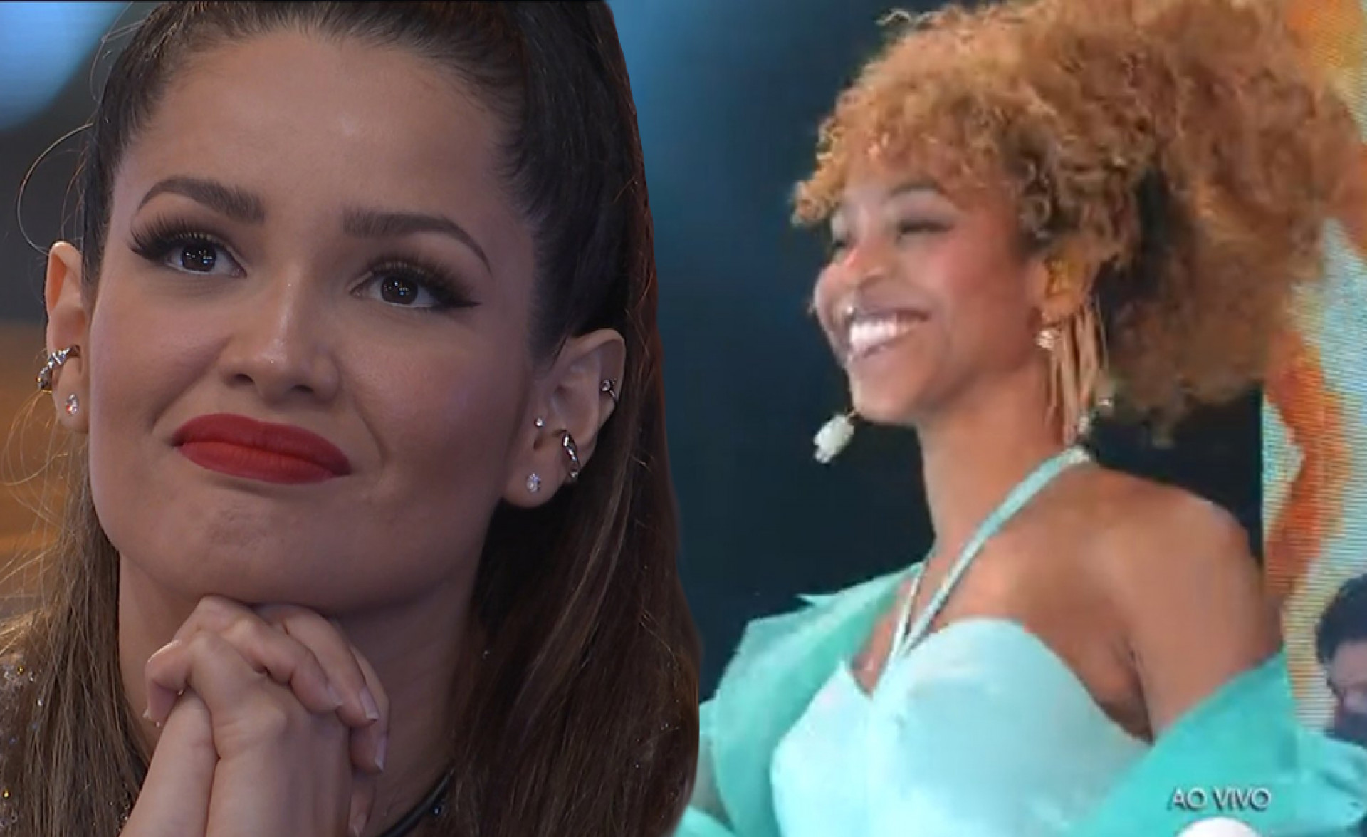 Juliette e Karol Conká na final do 'BBB 21' - Reprodução/ TV Globo