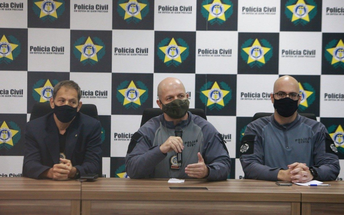 Cidade da Pol&iacute;cia - Presos e apreen&ccedil;&otilde;es da Opera&ccedil;&atilde;o da Pol&iacute;cia Civil na comunidade do Jacarezinho que deixou 25 mortos. Essa foi a a&ccedil;&atilde;o mais letal da policia em uma comunidade do Rio de Janeiro.