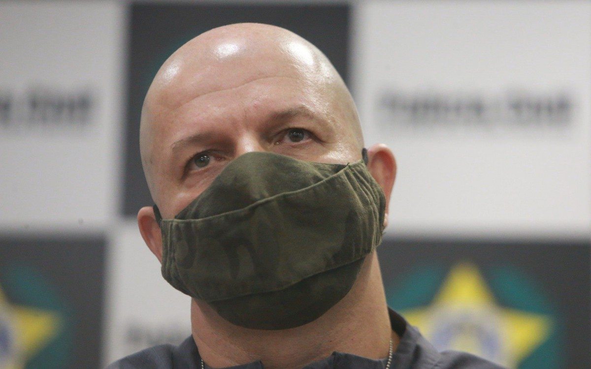 Cidade da Pol&iacute;cia - Presos e apreen&ccedil;&otilde;es da Opera&ccedil;&atilde;o da Pol&iacute;cia Civil na comunidade do Jacarezinho que deixou 25 mortos. Essa foi a a&ccedil;&atilde;o mais letal da policia em uma comunidade do Rio de Janeiro.