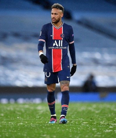 Neymar recebeu cart&atilde;o amarelo no fim do jogo
 - AFP