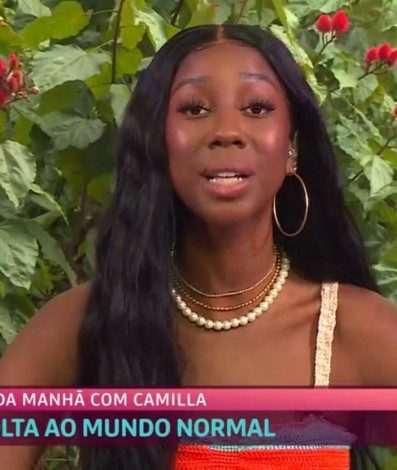 Segunda colocada do 'BBB 21', Camilla de Lucas dá entrevista ao 'Mais Você' - Reprodução