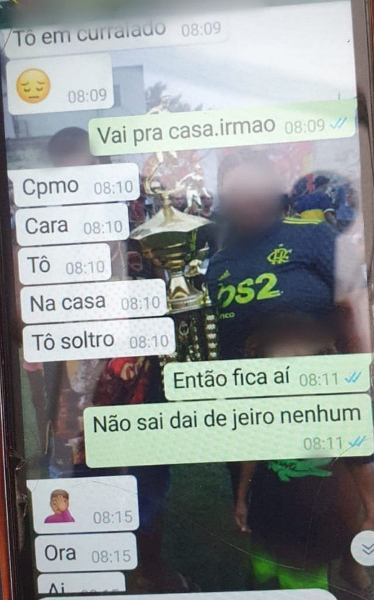 Mensagens trocadas por Marlon com parentes antes de morrer