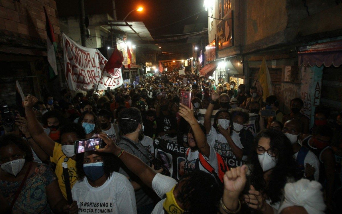 Manifesta&ccedil;&atilde;o no Jacarezinho.