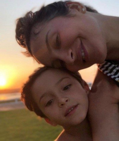 Claudia Leitte e o filho Davi - ReproduÃ§Ã£o