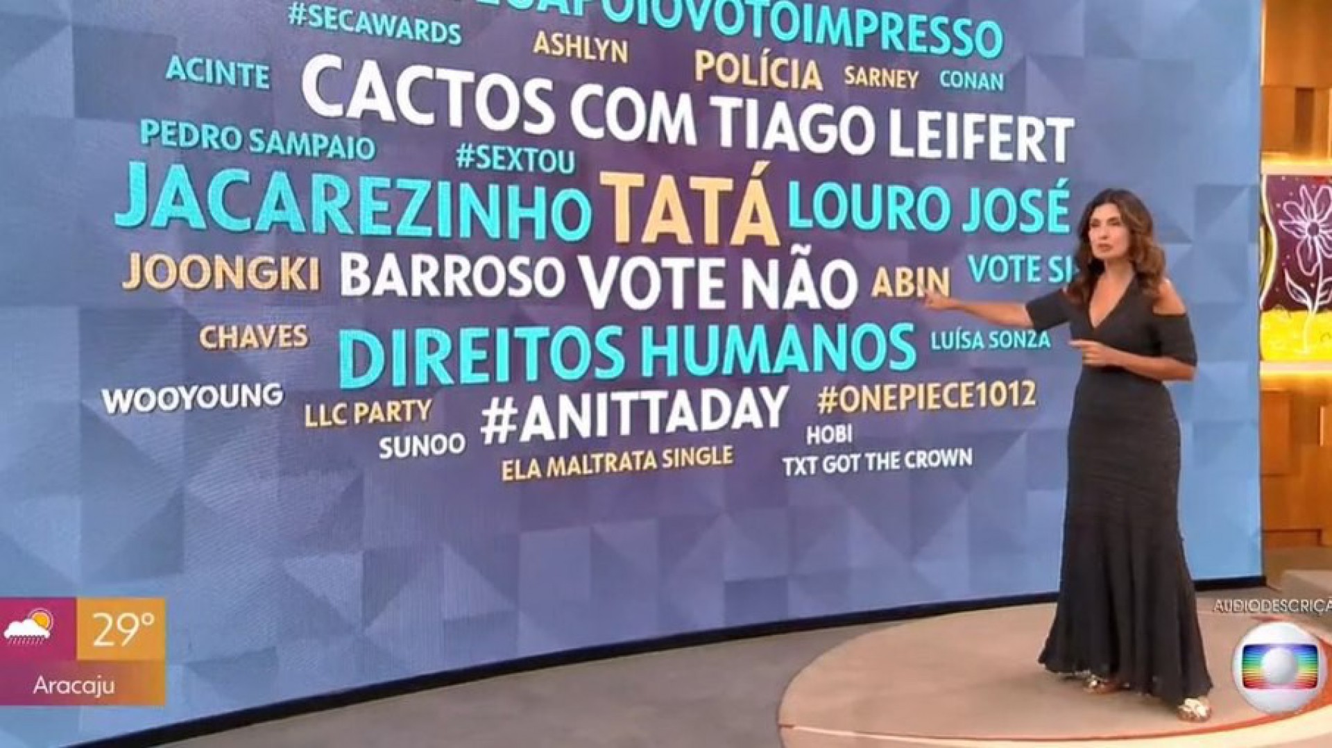 Fátima Bernardes - Reprodução/Globo