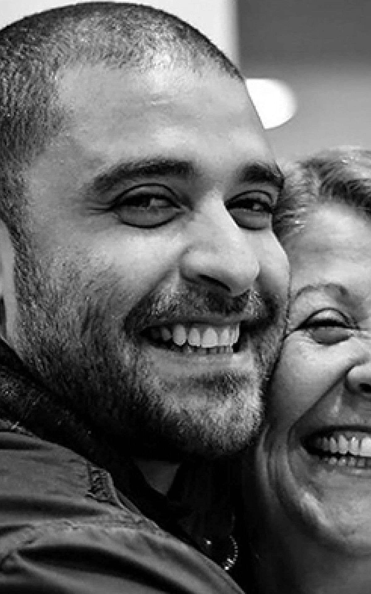 Diogo Nogueira e a m&atilde;e &Acirc;ngela Maria Nogueira