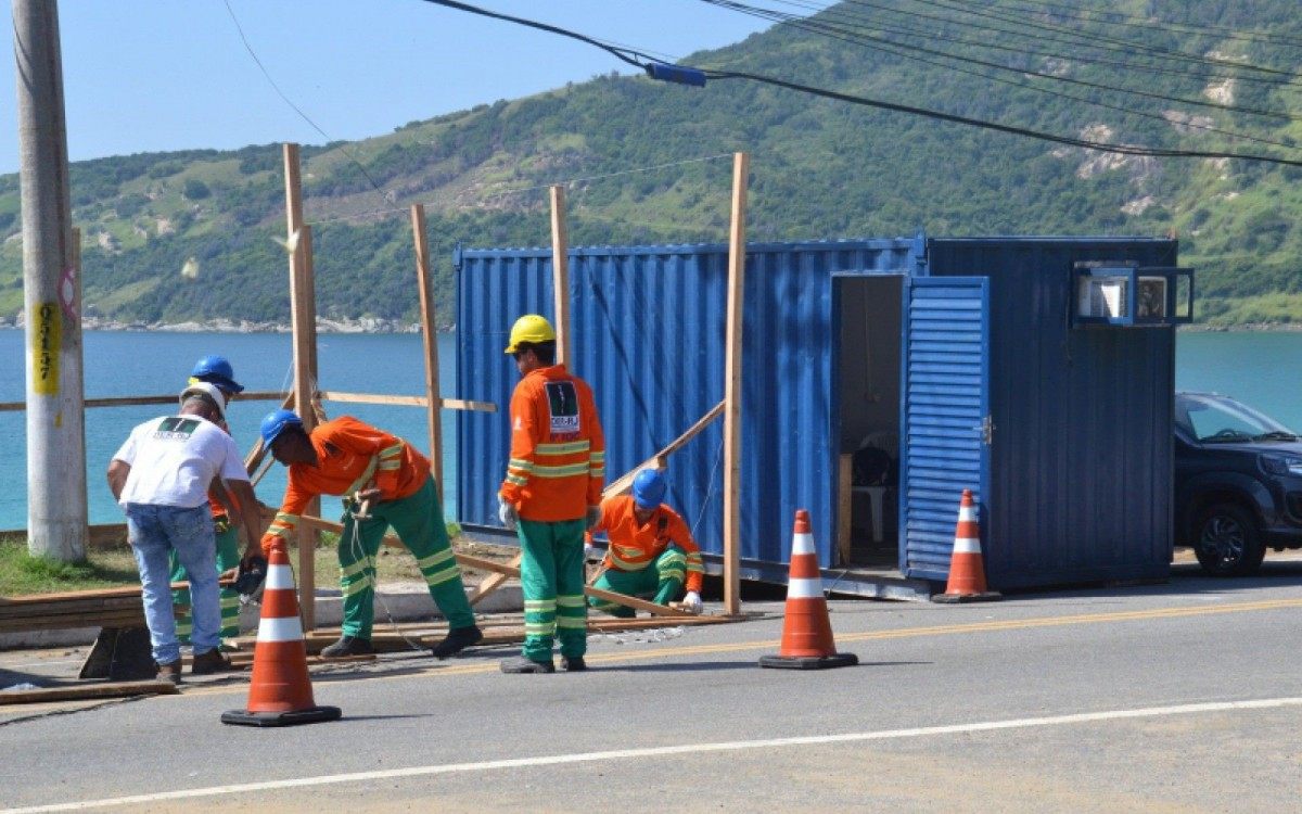 O trabalho est&aacute; sendo executado pelo Departamento de Estradas de Rodagem