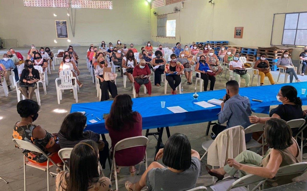 Segundo a Prefeitura, o encontro realizado no bairro Jardim Meriti seguiu as regras sanit&aacute;rias