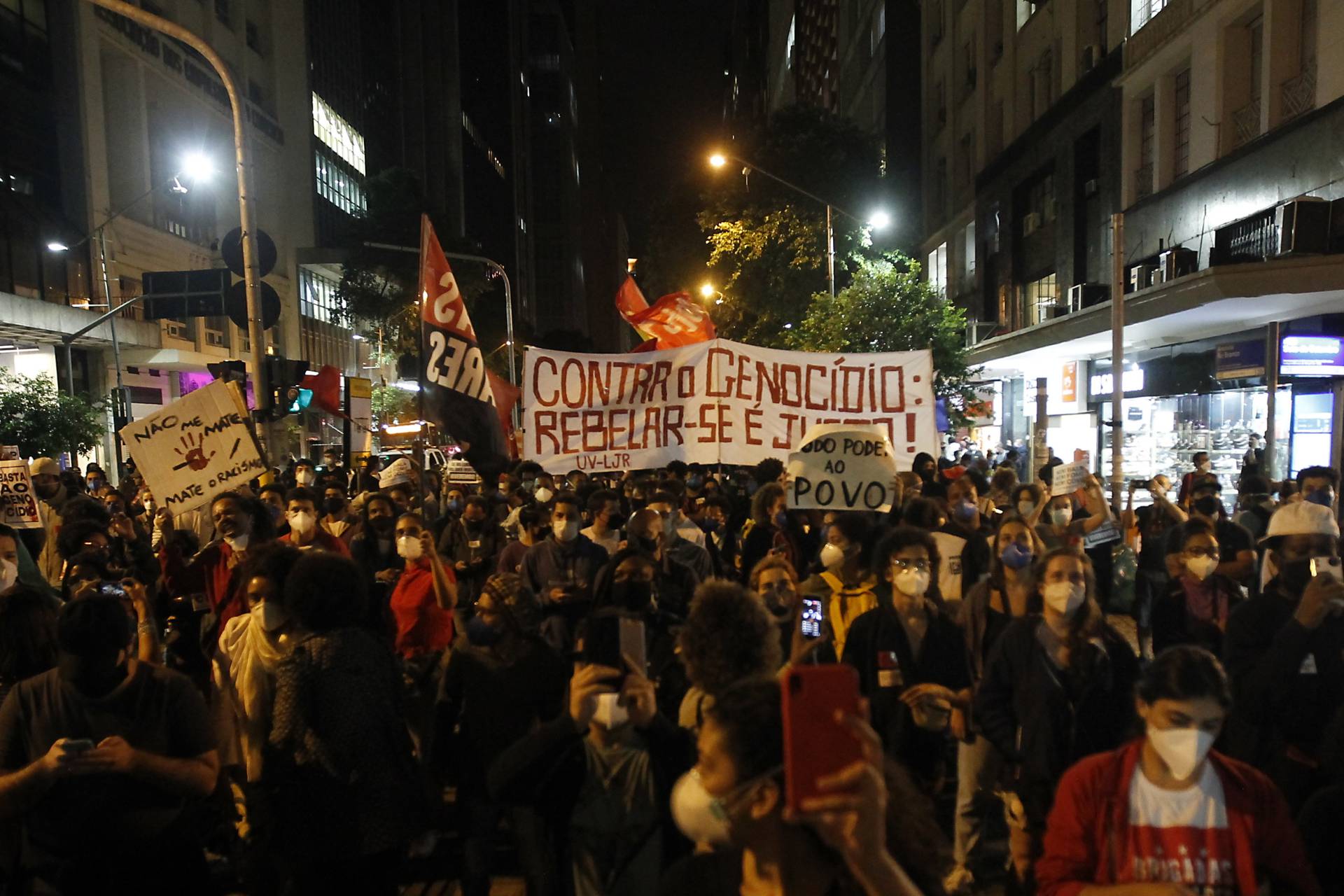 Ato na Candel&aacute;ria - Luciano Belford/Agencia O Dia