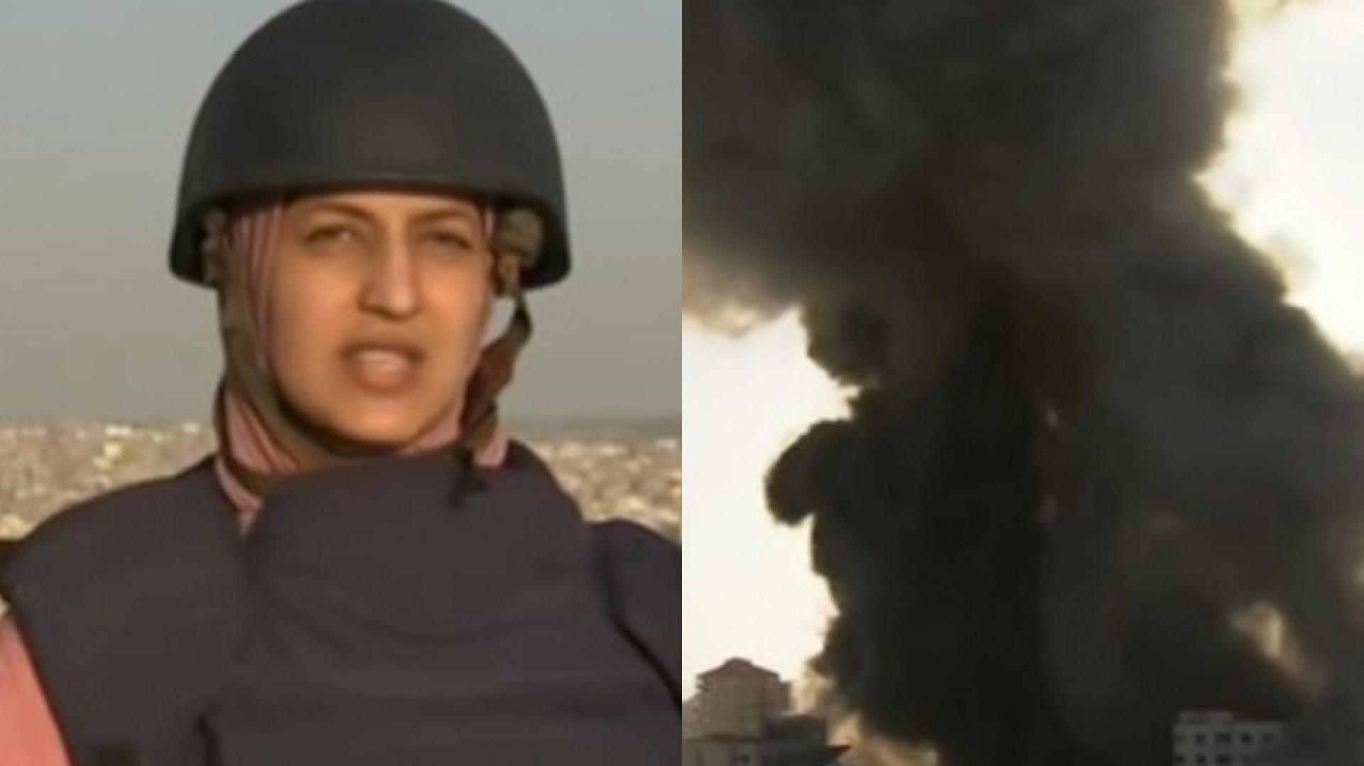 V&iacute;deo! Rep&oacute;rter de TV &eacute; quase atingida por bomba ao vivo