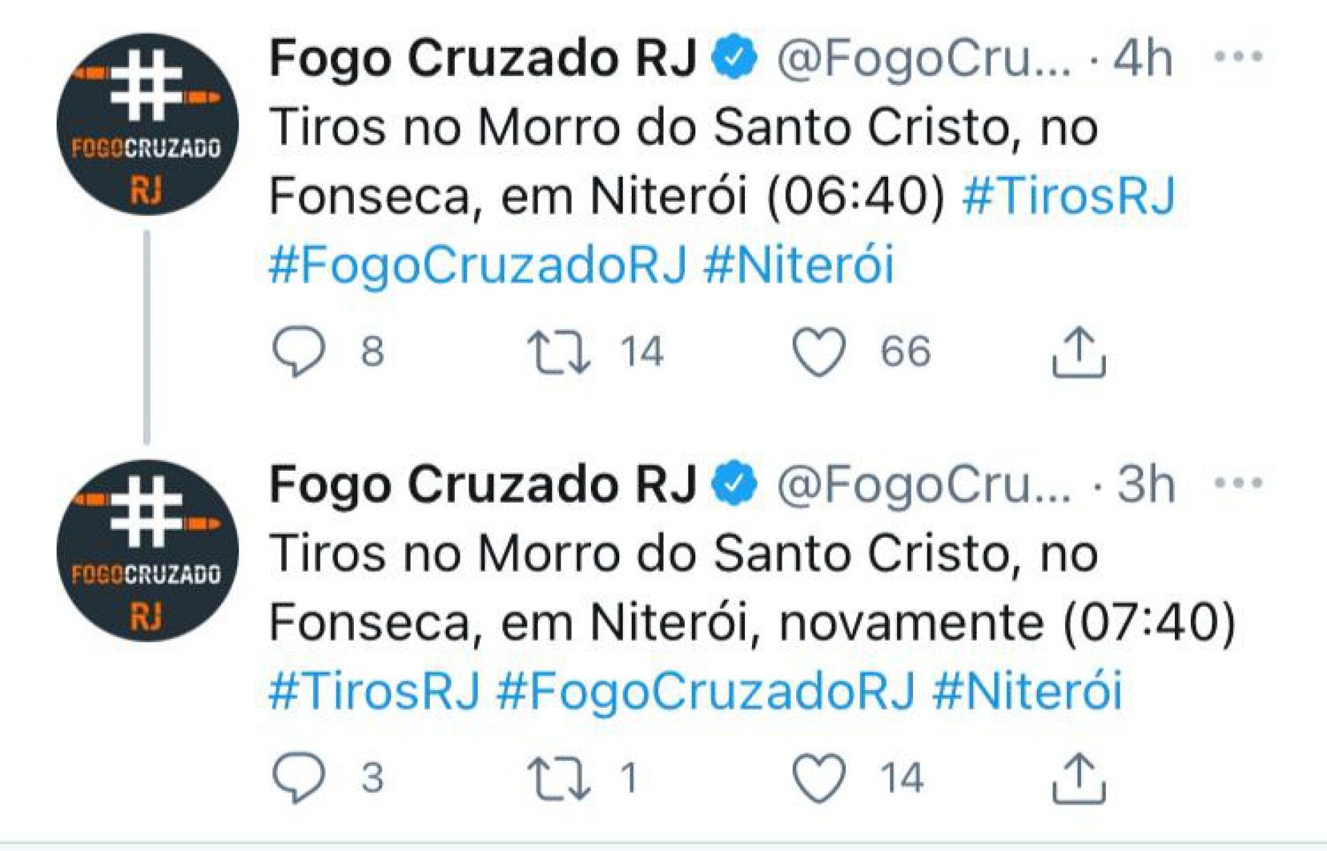 Tiroteio assusta moradores do Fonseca, em Niterói 