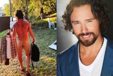 Vídeo! Ex-galã de 'Malhação' aparece totalmente nu em set de filme