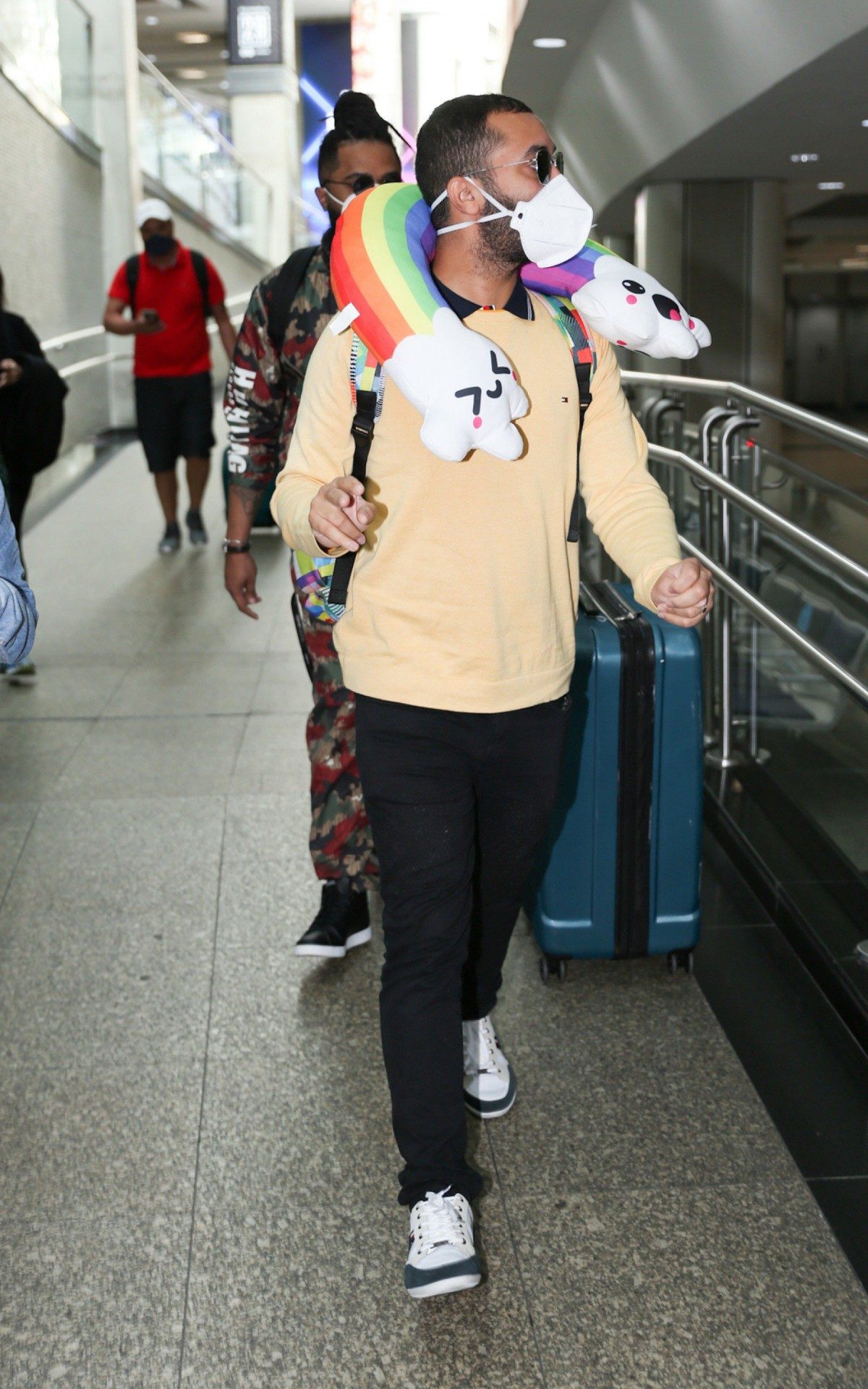 Gil desembarca no Aeroporto de Congonhas, em S&atilde;o Paulo, na tarde desta ter&ccedil;a-feira
