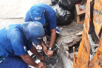 Cedae desfaz 15 ligações clandestinas em bairros da Zona Norte e Oeste