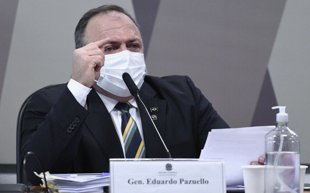Ex-ministro da Saúde Eduardo Pazuello presta depoimento à CPI da Covid nesta quarta-feira - Edilson Rodrigues/Agência Senado
