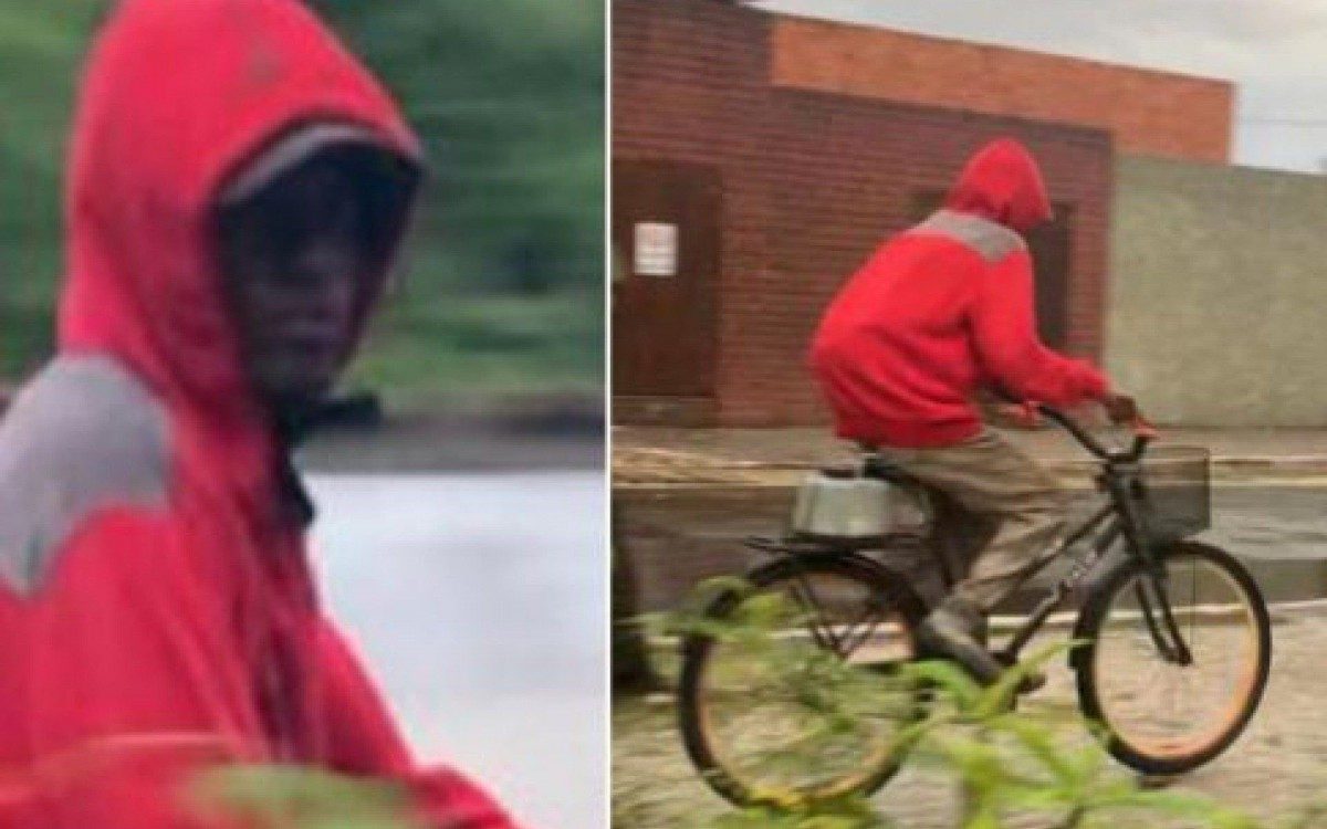 Imagens do suspeito foram divulgadas pela DEAM. 